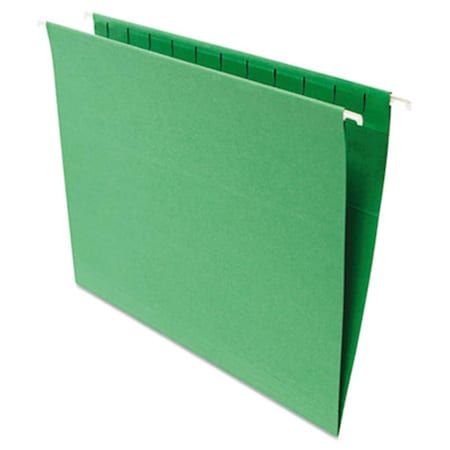 Coolcrafts Hanging File Folders; .2 Tab; 11 Point Stock; Letter; Green; 25-Box CO884273